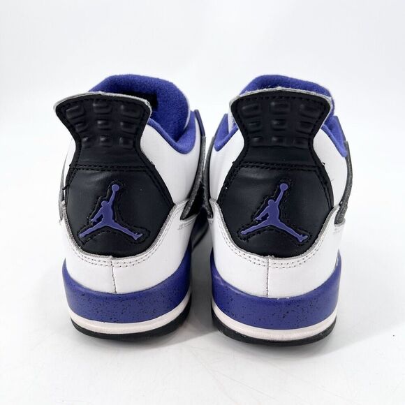 Nike Air Jordan 4 Retro GS Ultraviolet Neutral Gray White Sneakers - Picture 6 of 10